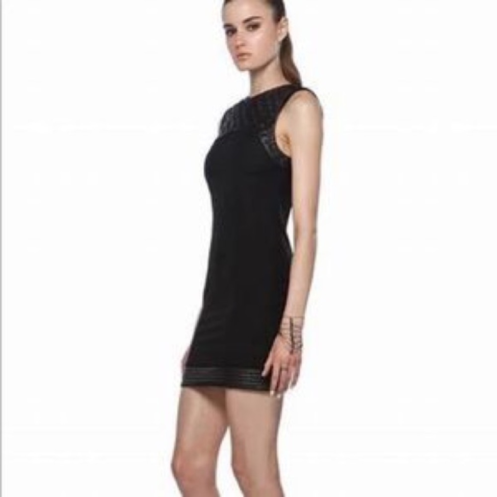 Alexander Wang | Quilted Leather Moto | Midi Dress | Size 4
